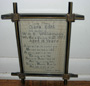 Mourning Sampler 1892 Front