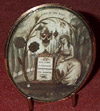 Mourning brooch with flowers