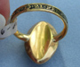 Fleur de Lis Mourning Ring Side