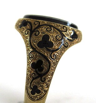 Clover Symbolism on a Victorian Ring
