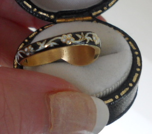 Victorian Snake Ring With Symbols