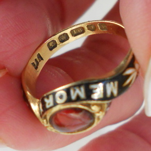 Victorian Snake Ring With Symbols