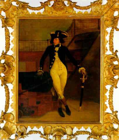 Portrait of Lieutenant Henry Dove RN, attributed to Francesco Renaldi, oil on canvas, 55.5 x 44 cm