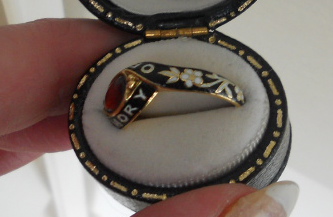 Victorian Snake Ring With Symbols