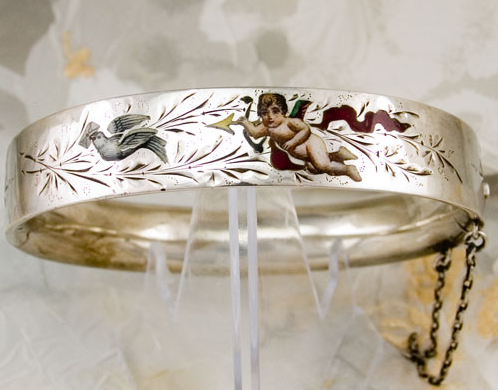 Cupid in Victorian Bangle