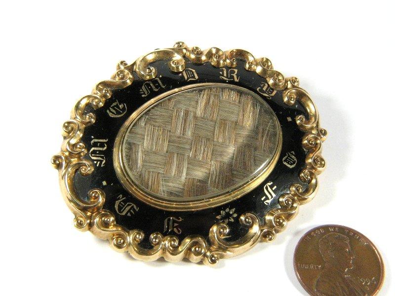 Mourning Brooch Gothic Revival