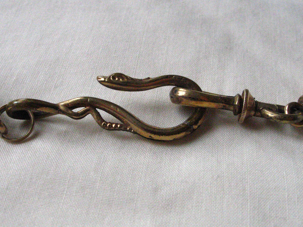 Late Victorian Hairwork Fob Chain