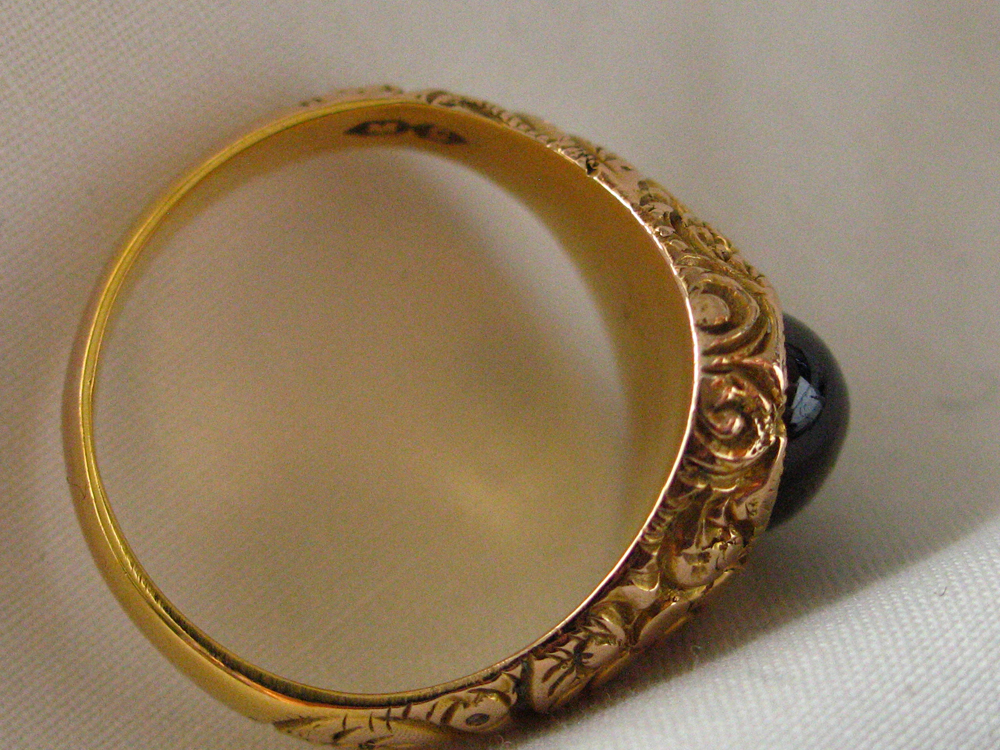 19th century garnet ring