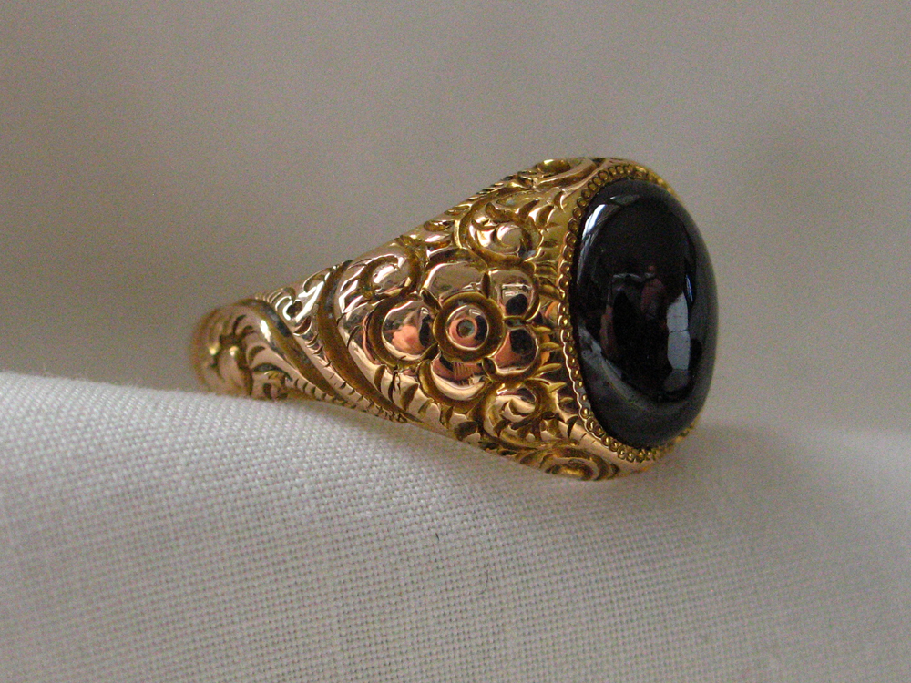 19th century garnet ring