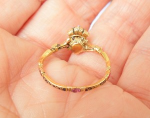 French Heart and Crown Ring, 18th Century