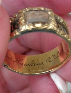 In Memory of a Beloved Child Gothic Revival Ring