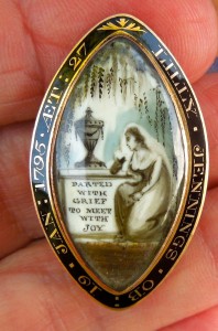 Parting with Grief Lily Jennings Mourning Brooch 1795