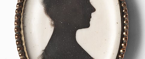 Miers Sentimental Shade Profile Silhouette Brooch
