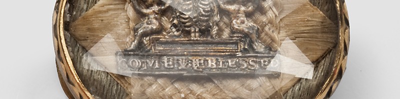 Come Ye Blessed Mourning Ribbon Slide Stuart Crystal Skeleton Cherub