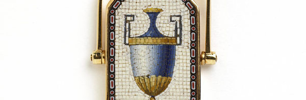 Micromosaic mourning ring, c1800