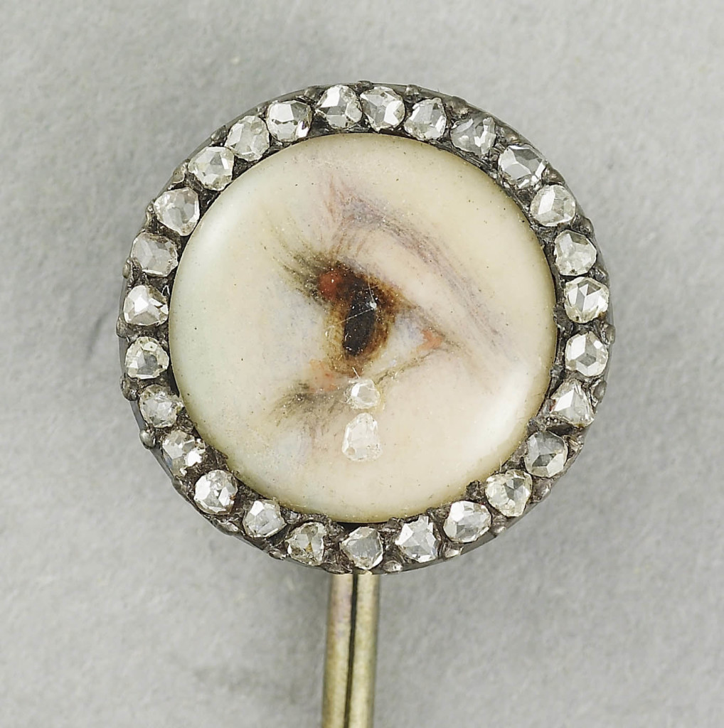 Tiepin with a miniature of a lady's eye, 1900-10