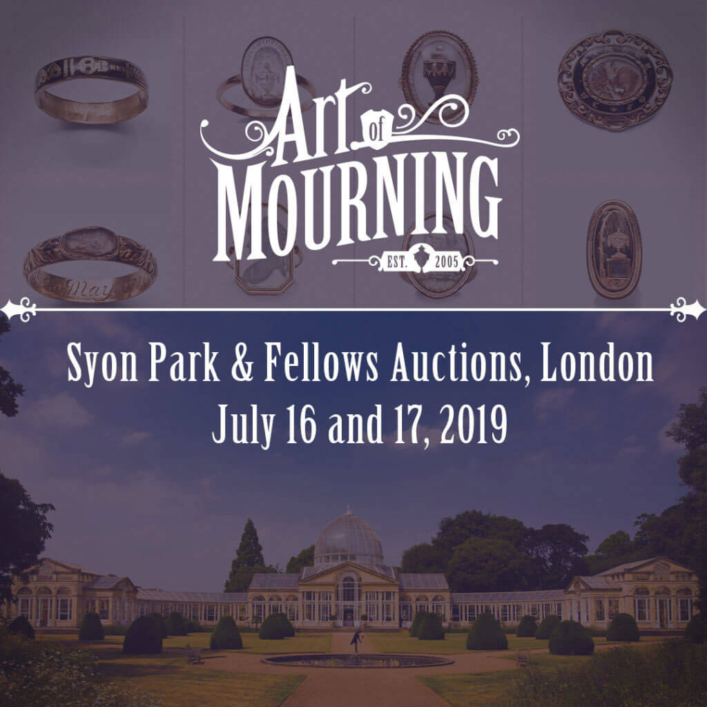 Art of Mourning Syon Park and Fellows Auctions mourning jewellery lecture, July 16 & 17, 2019
