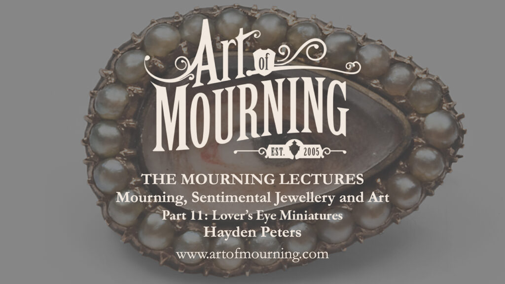 Lover's eye miniature lecture. Learn the history of lover's eyes in jewellery history.