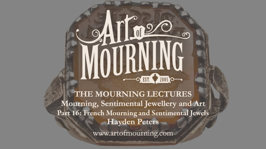 Learn the history of mourning and sentimental jewels in post-revolution France, from the 18th to 19th centuries in this lecture.