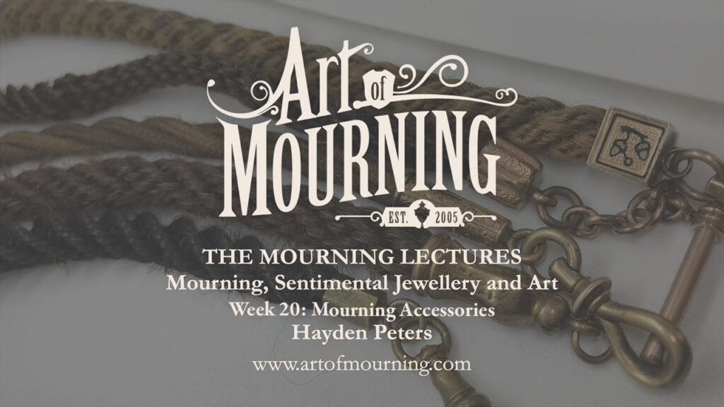 Mourning products were prolific in the 17th to 19th centuries. Learn what and why in this lecture.