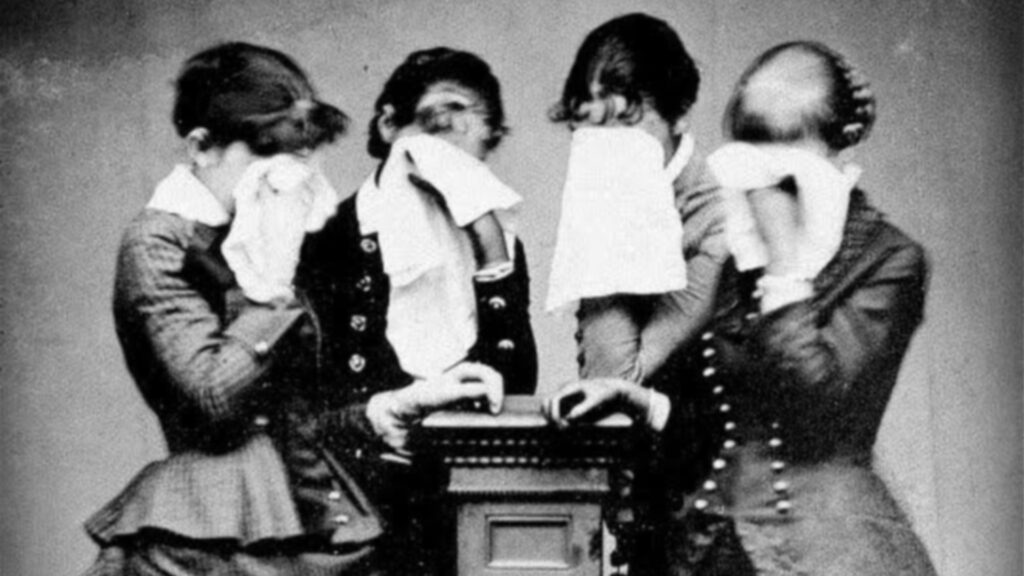 Photograph of weeping ladies. Image courtesy of Royal Collection Trust UK.