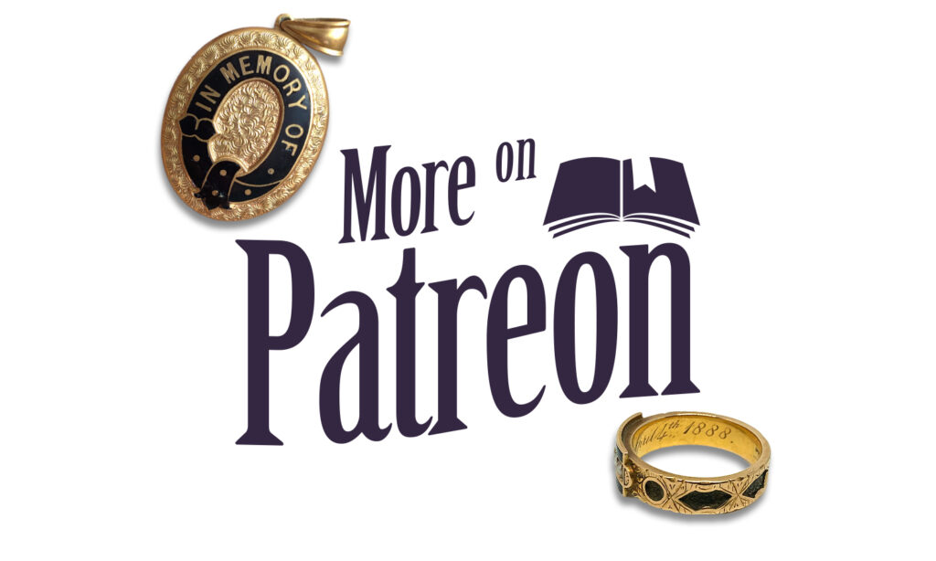 Visit www.patreon.com/artofmourning to discover more on mourning jewels